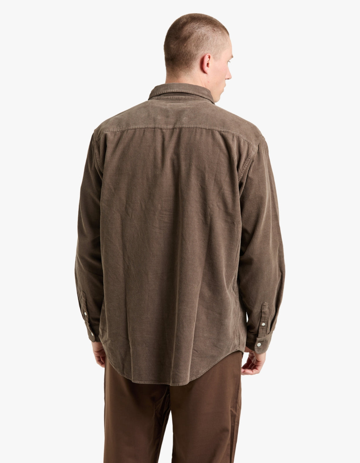 Cord Long Sleeve Shirt - Bark