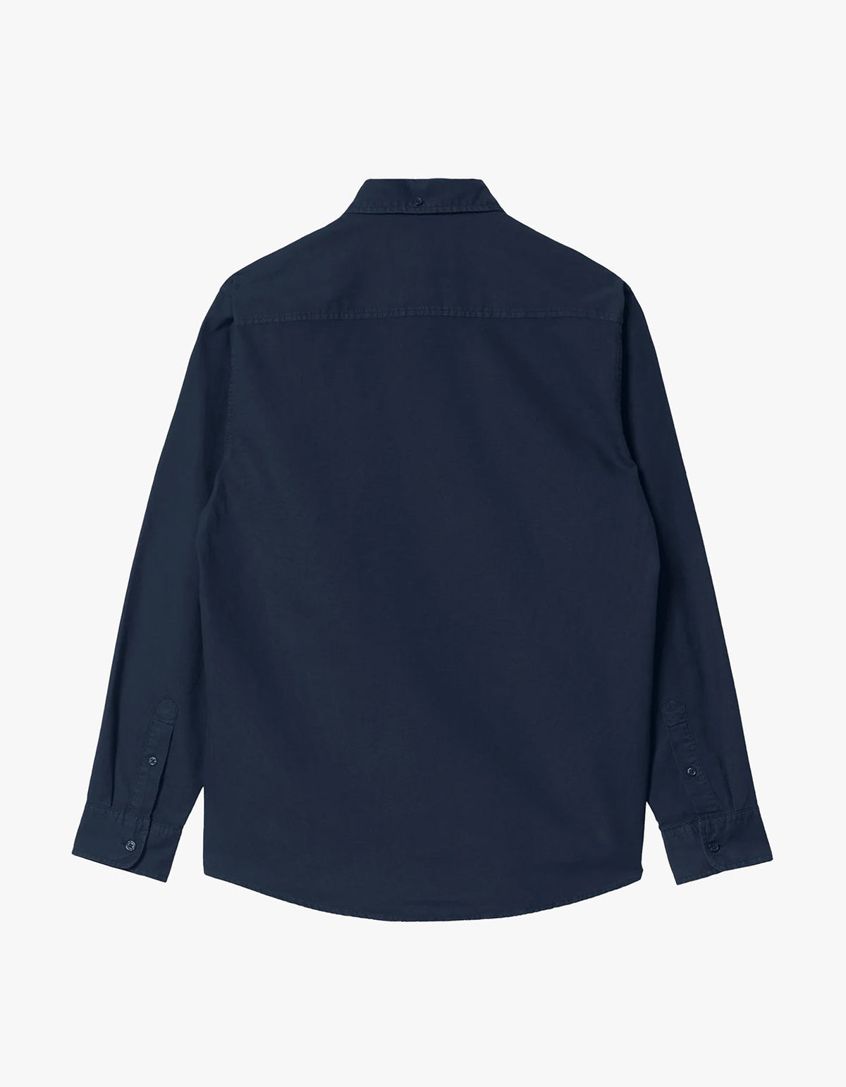 L/S Bolton Shirt - Dark Navy Garment Dyed