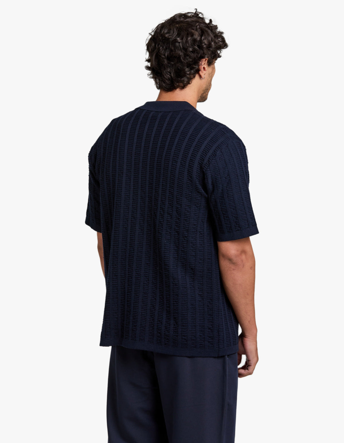 Aloha Knit Shirt - Navy