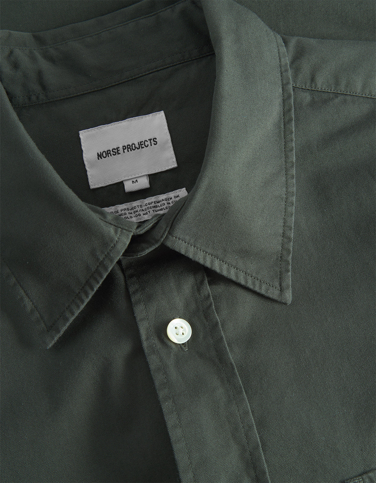 Algot Twill Shirt - Black Olive