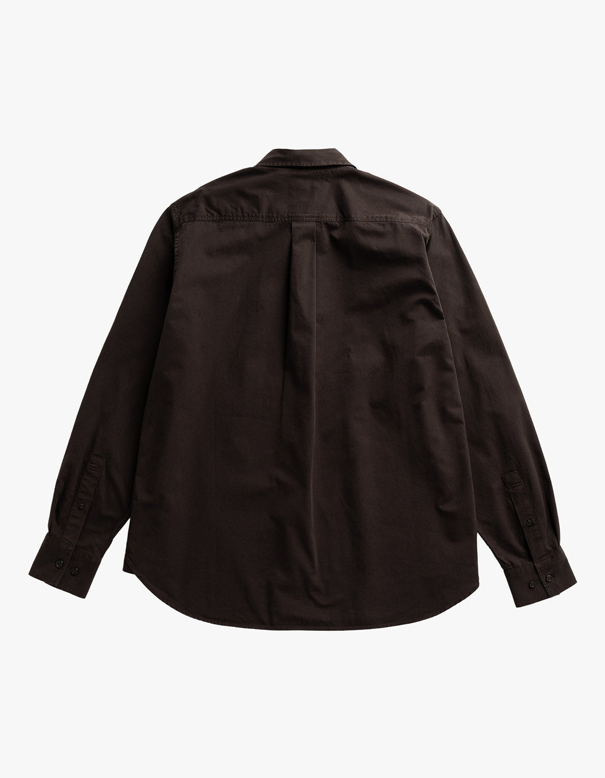 Kongshoved Cotton Twill GMD Relaxed Shirt - Delicioso Brown