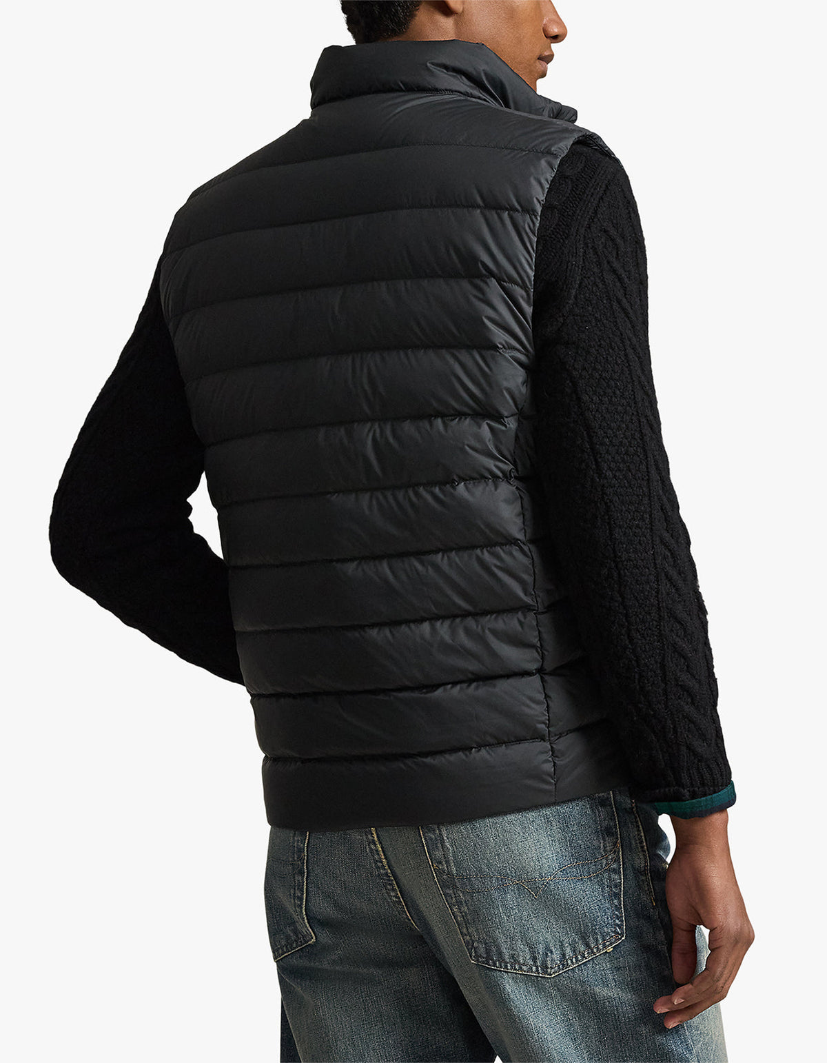 The Colden Packable Matte Vest - Polo Black