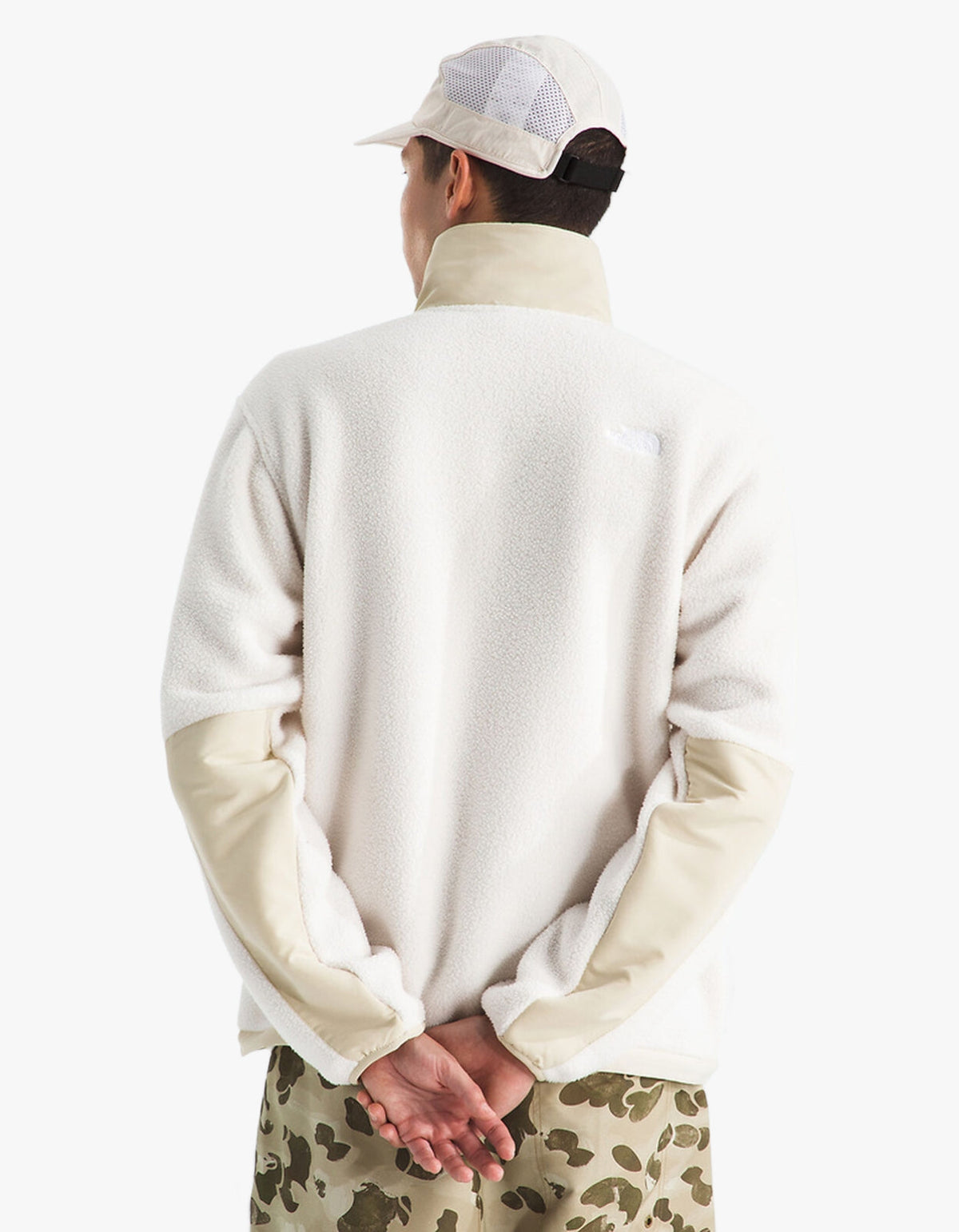 Mens Yumiori Offpeak Half Zip Jacket - White Dune/Desert Stone