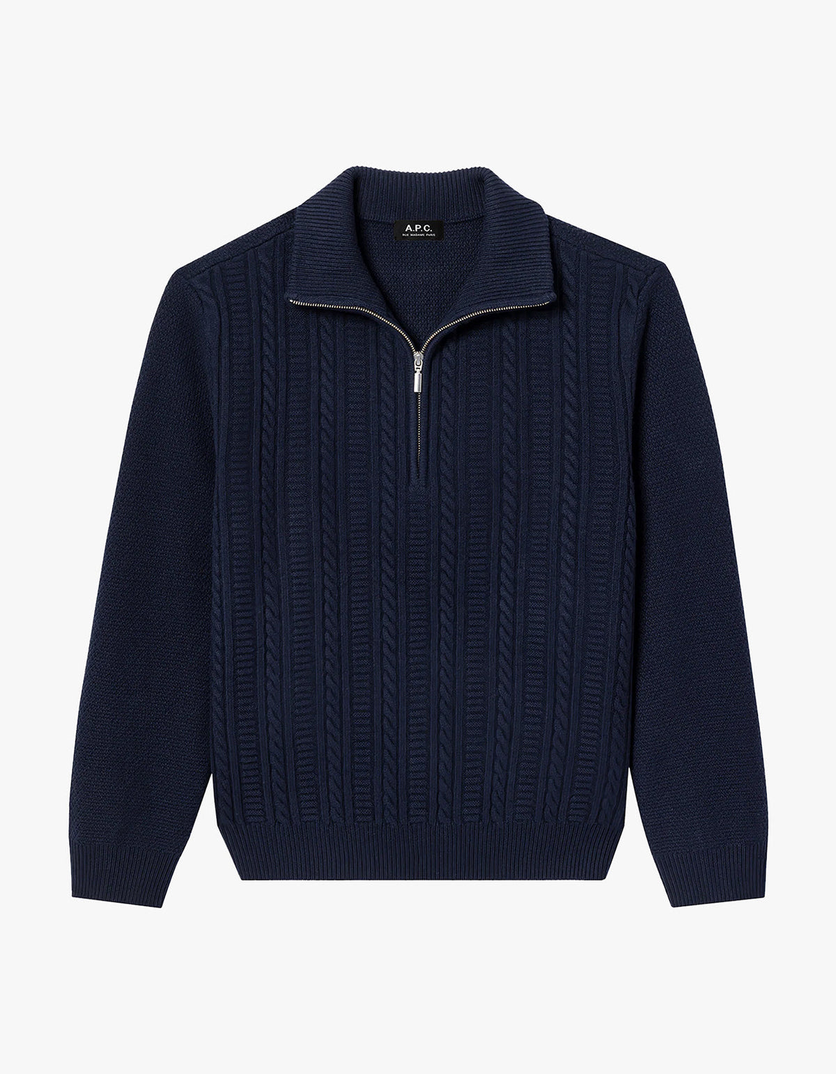 Theo Quarter Zip Sweat - IAK Dark Navy