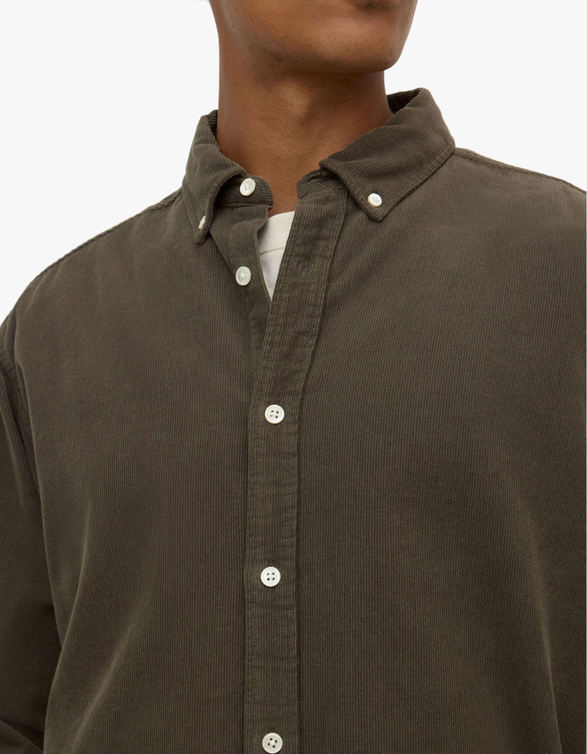 Cord Long Sleeve Shirt - Sorrel