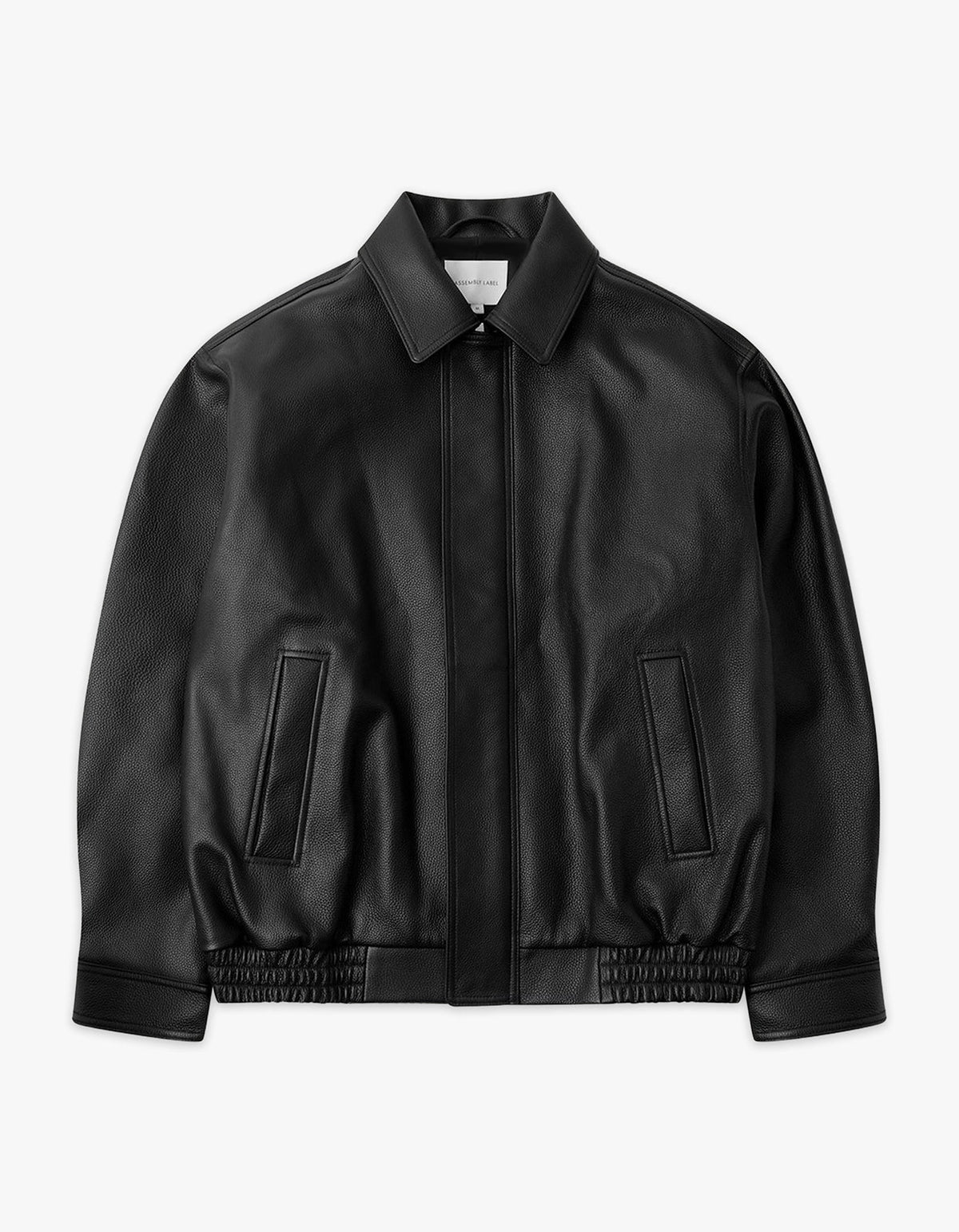 Bank Leather Jacket - Black