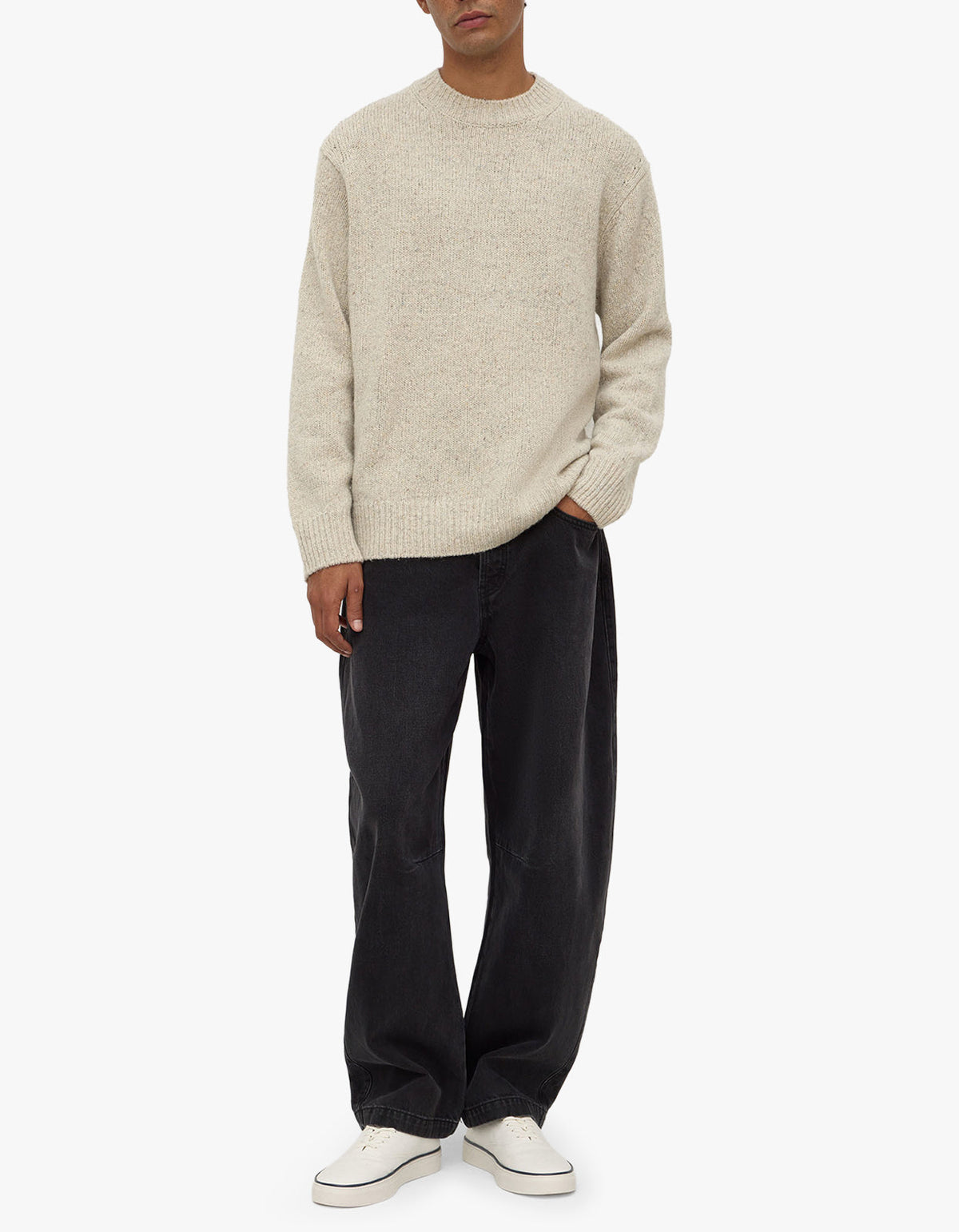 Lief Wool Blend Knit - Oat Marle