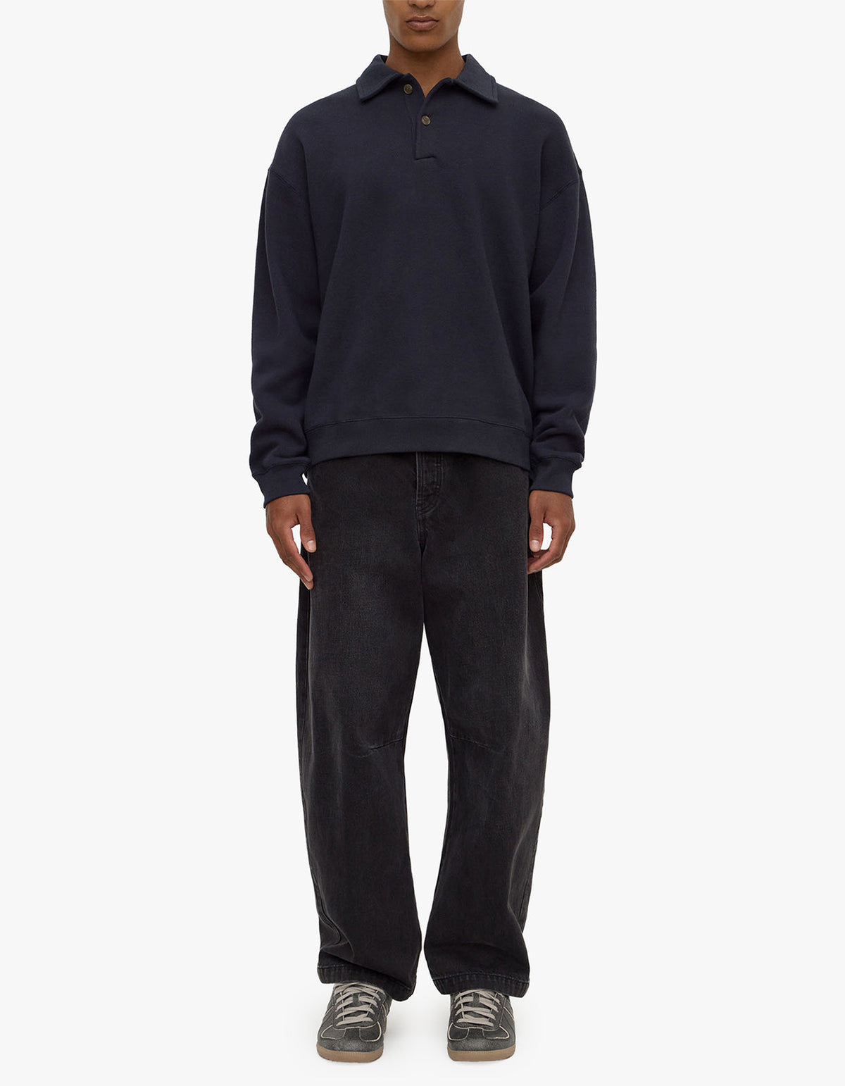 Newport Fleece Polo - True Navy