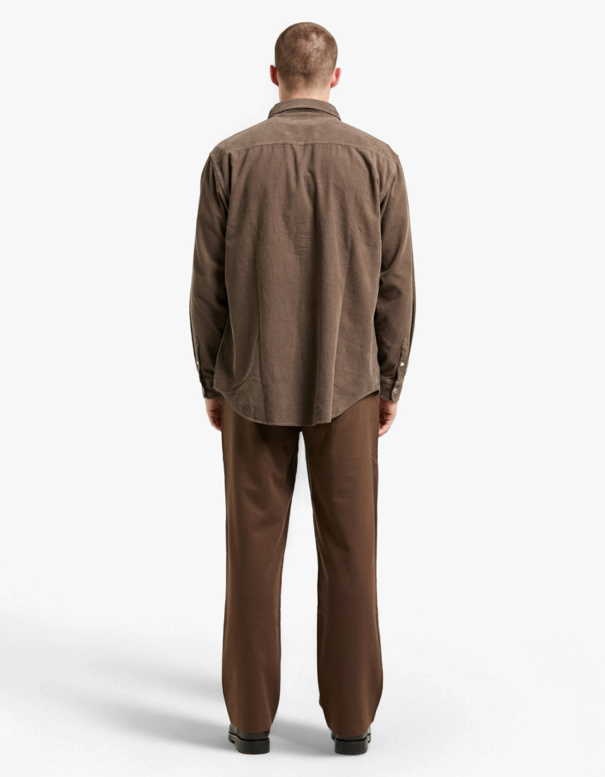 Cord Long Sleeve Shirt - Bark