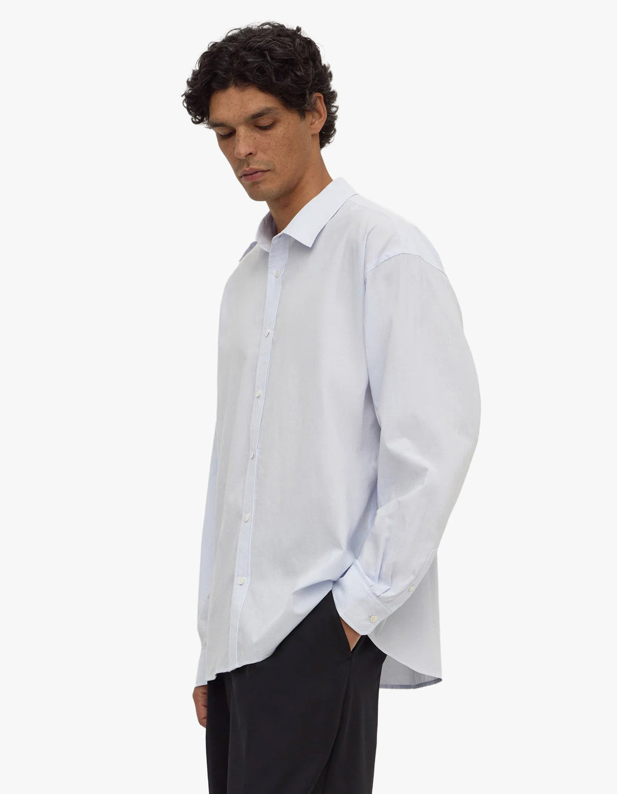 Franco Long Sleeve Shirt - Powder Blue
