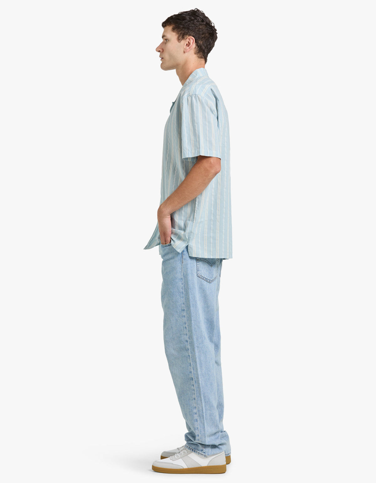 Burt Short Sleeve Shirt - Cool Blue
