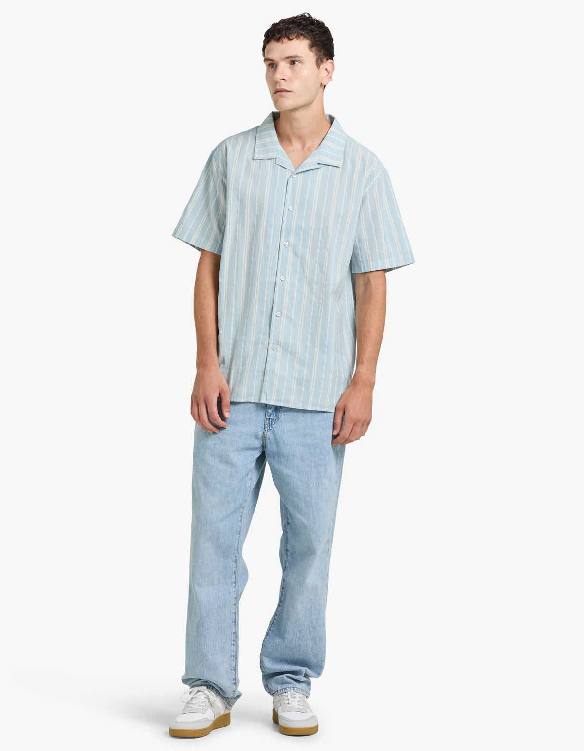 Burt Short Sleeve Shirt - Cool Blue