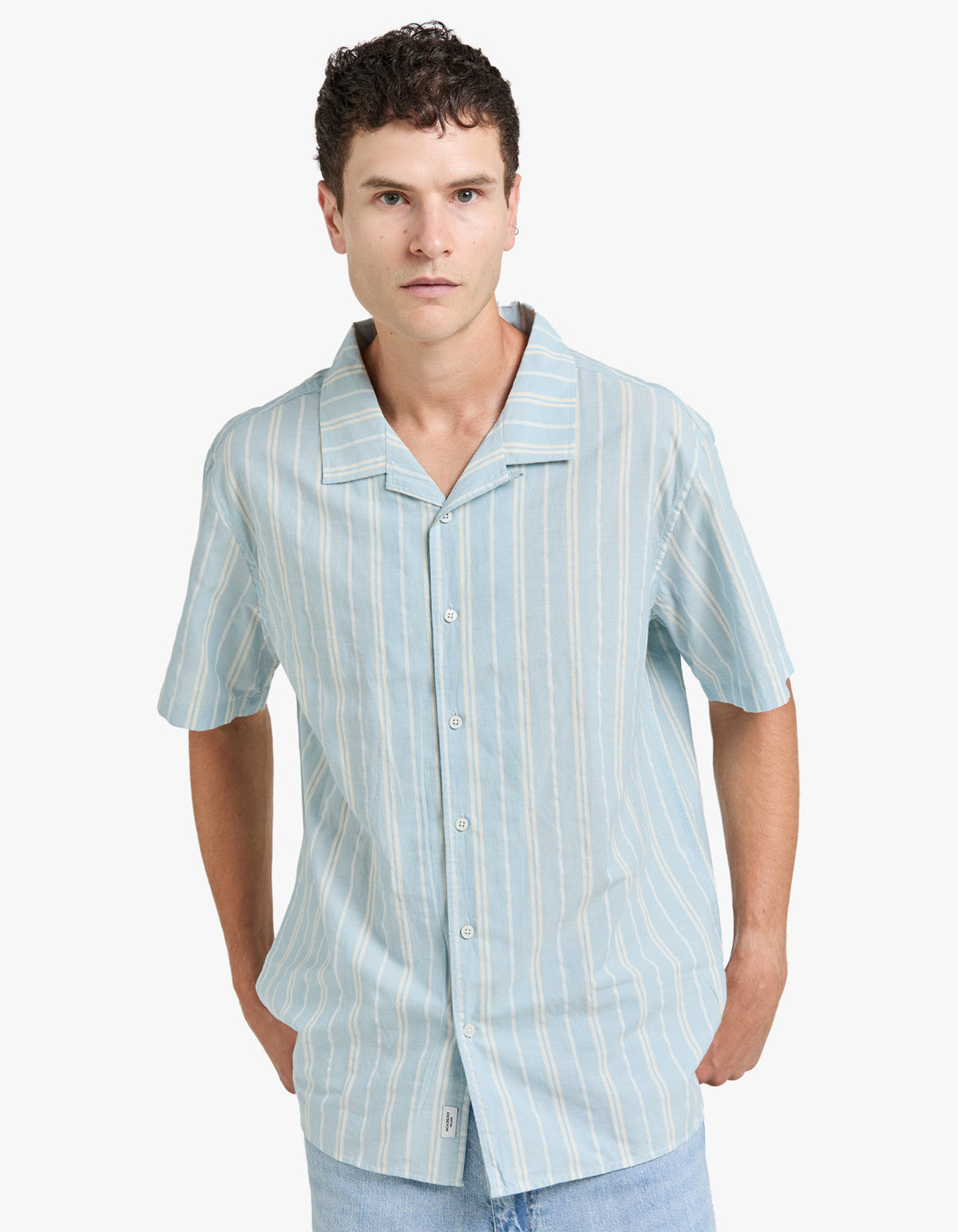 Burt Short Sleeve Shirt - Cool Blue