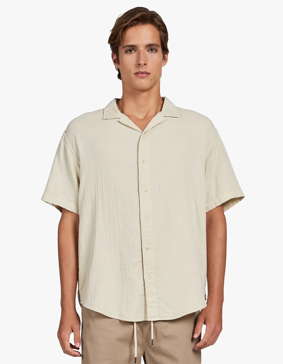 Victor Short Sleeve Shirt - Pebble