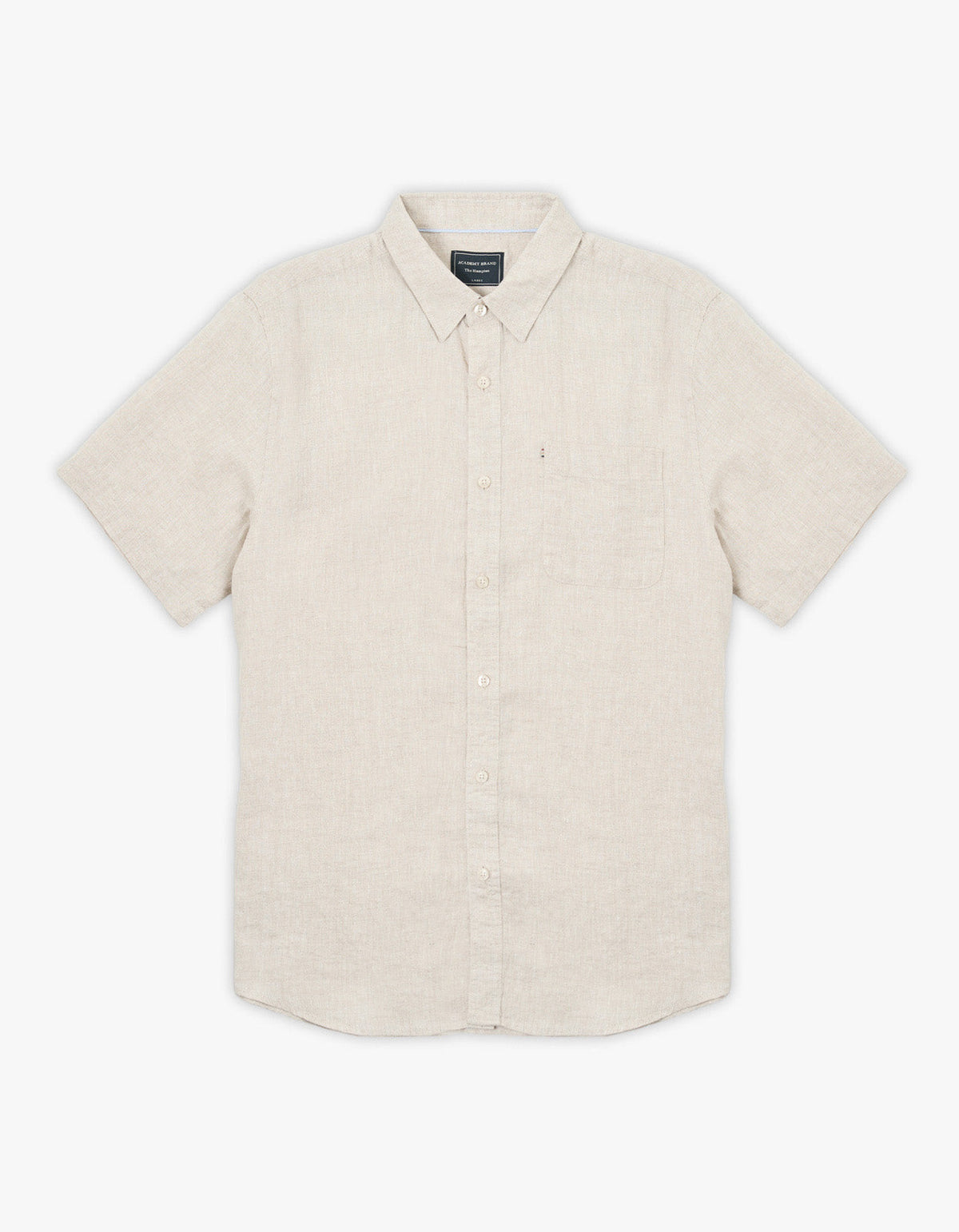 Hampton Linen S/S Shirt - Oatmeal