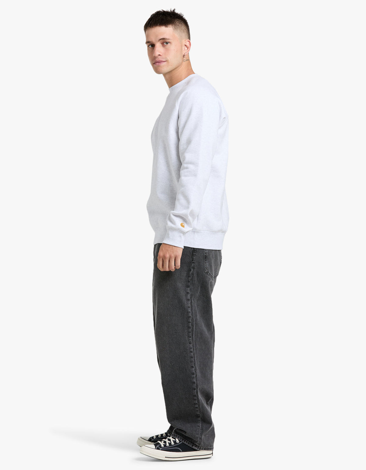 Chase Sweat - Ash Heather/Gold