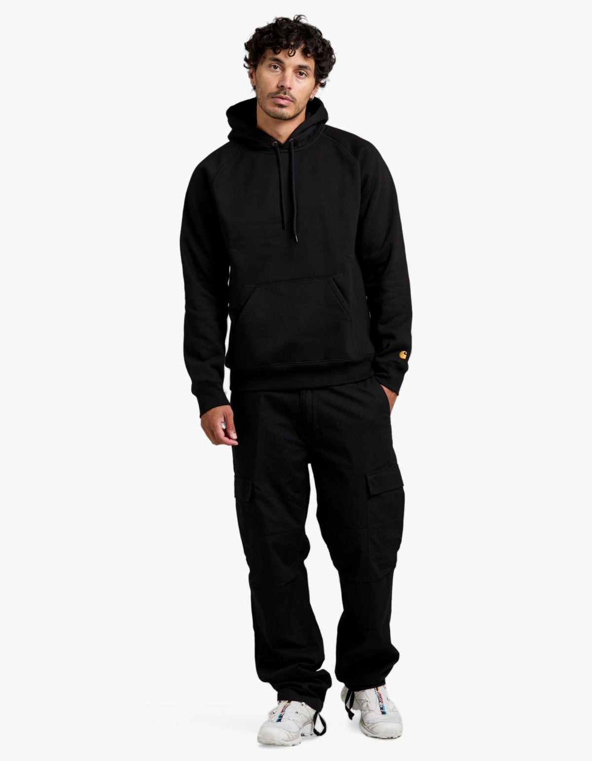 Hooded Chase Sweat - Black/Gold