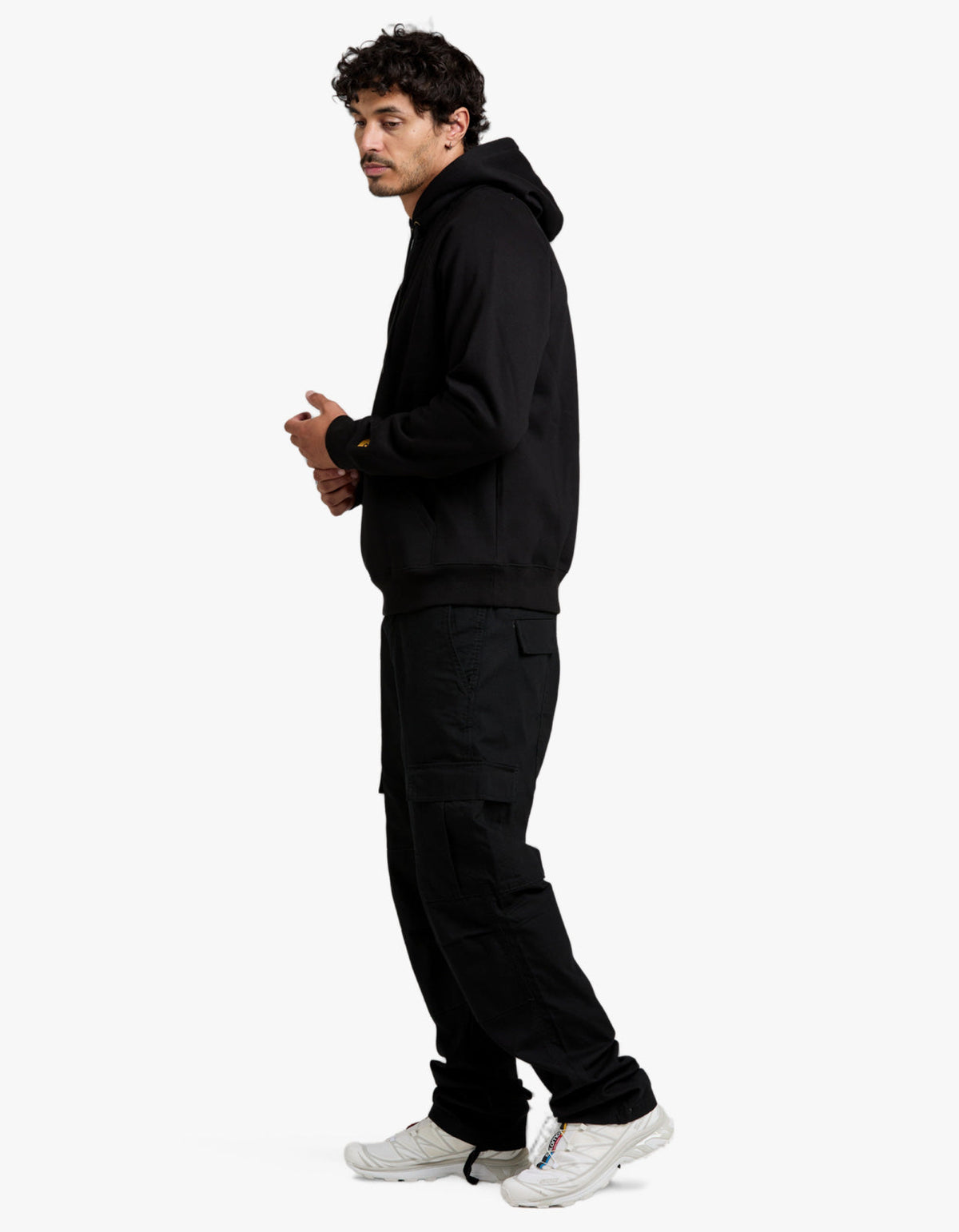 Hooded Chase Sweat - Black/Gold