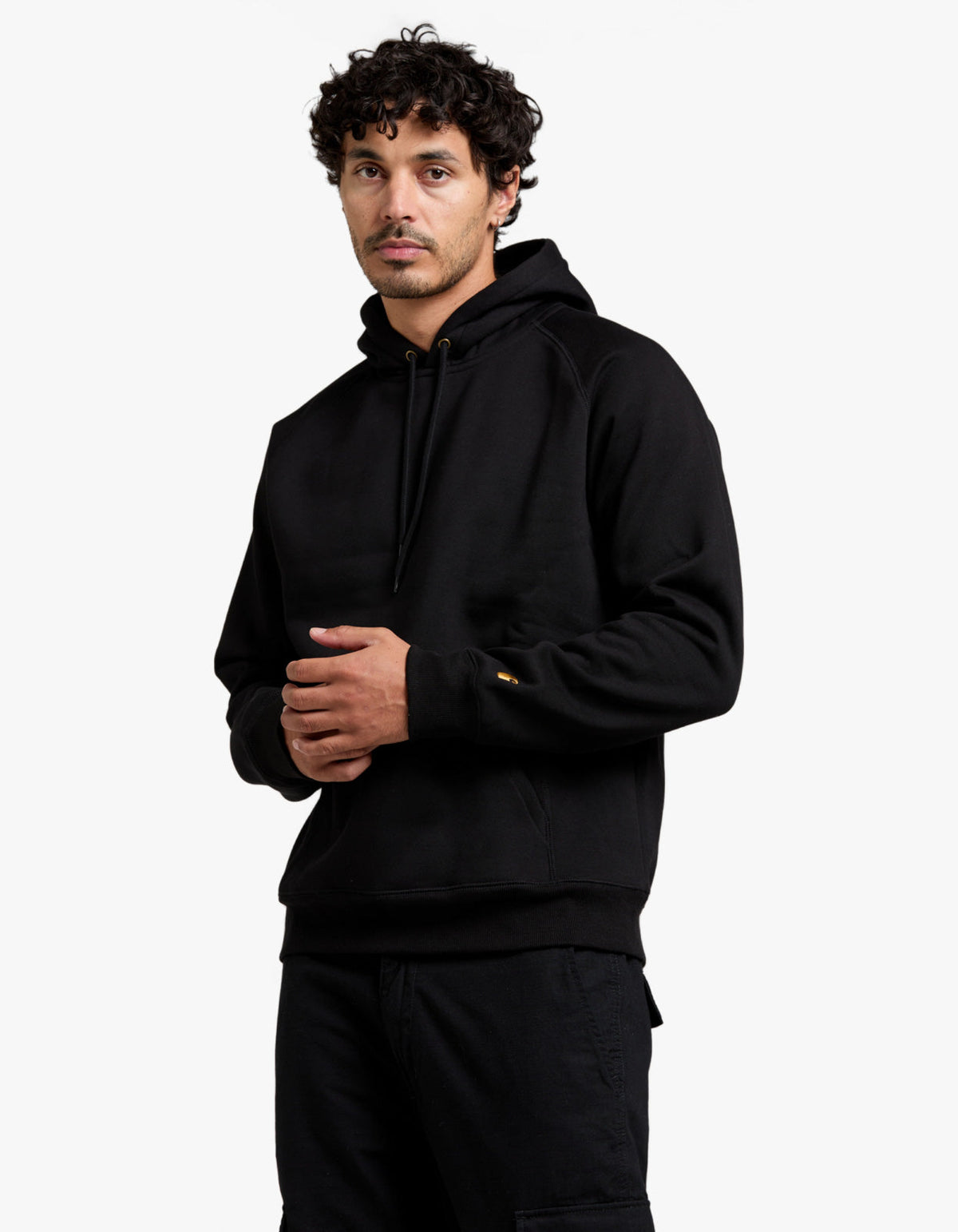Hooded Chase Sweat - Black/Gold