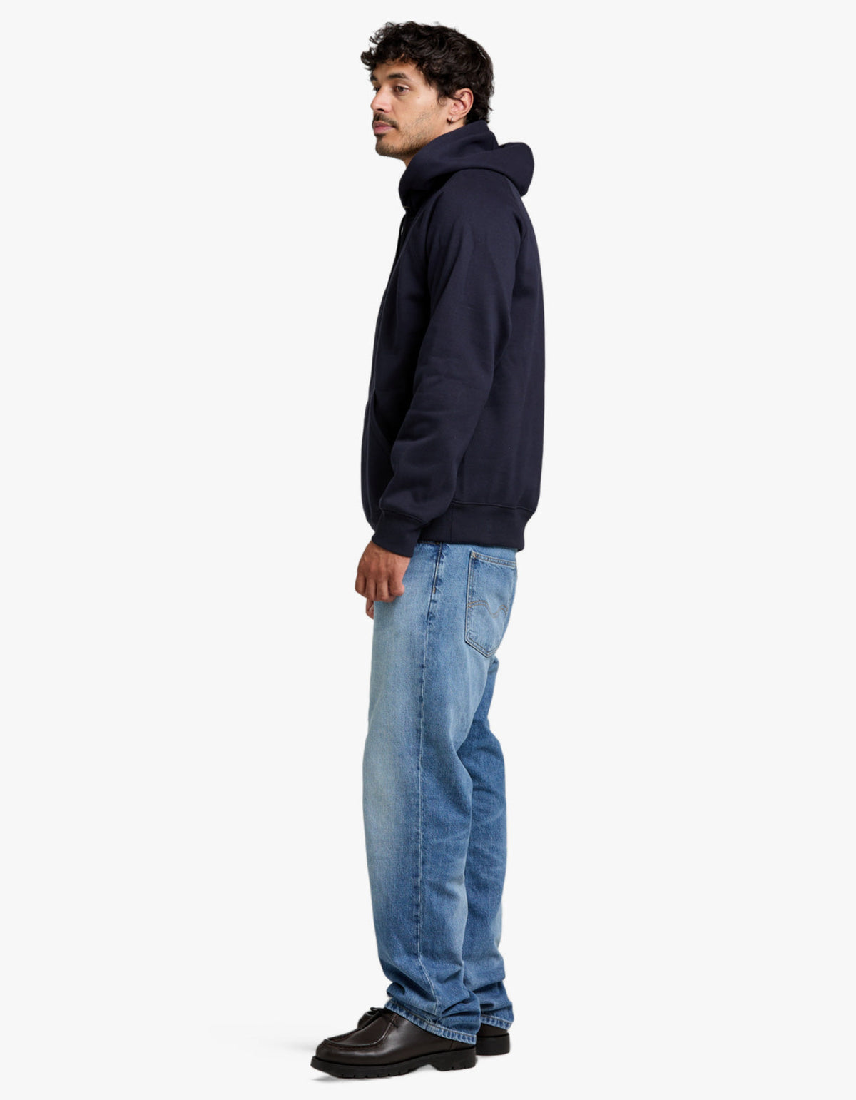Hooded Chase Sweat - Dark Navy/Gold