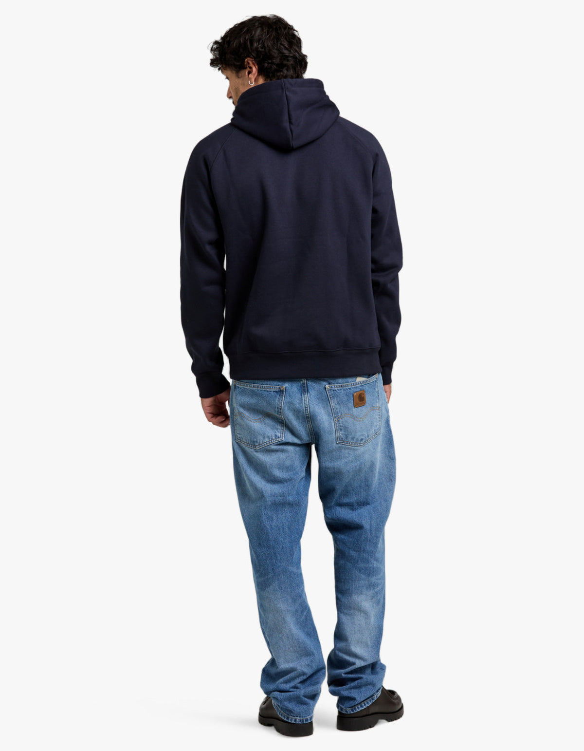 Hooded Chase Sweat - Dark Navy/Gold