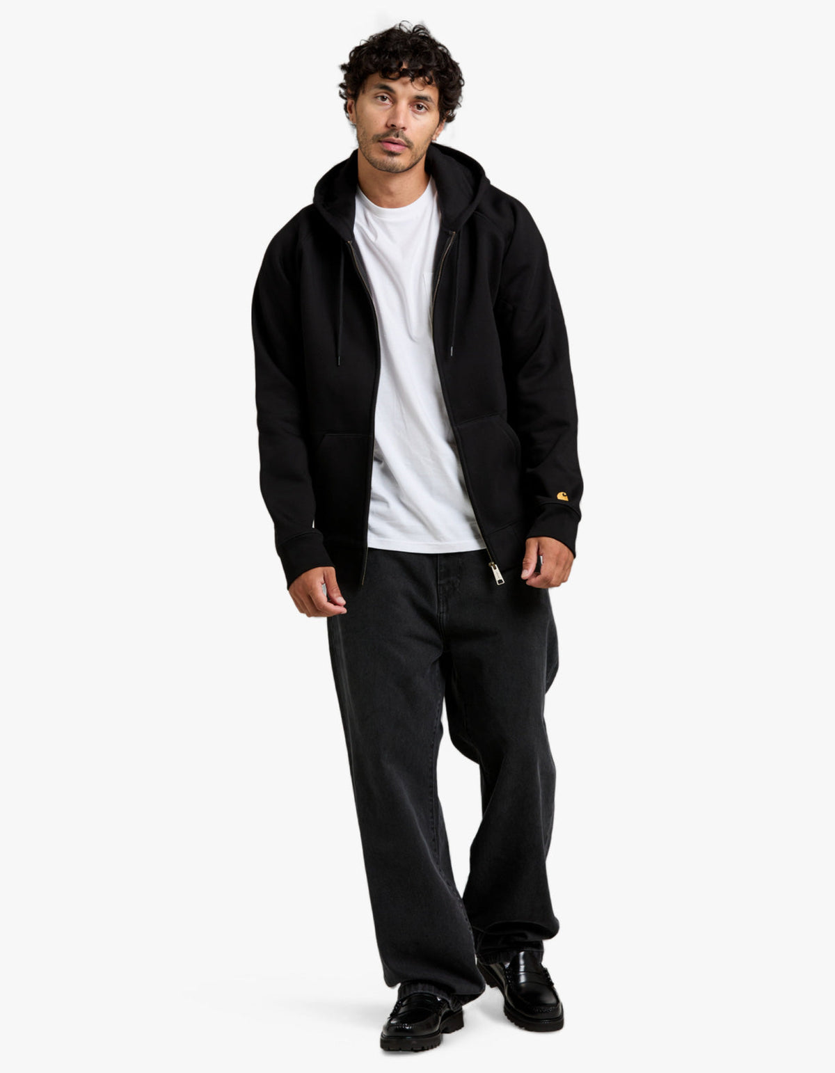 Hooded Chase Jacket - Black/Gold