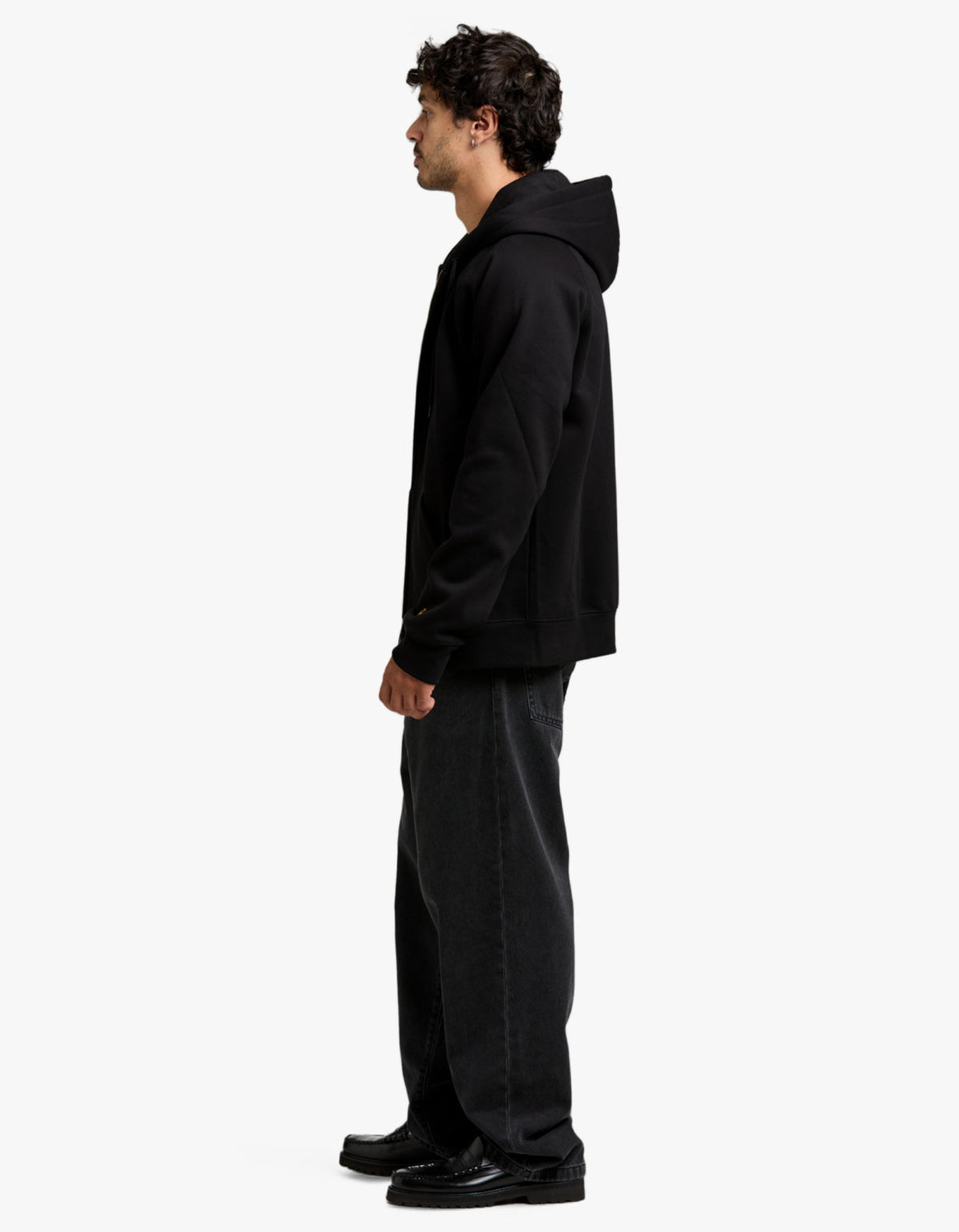 Hooded Chase Jacket - Black/Gold