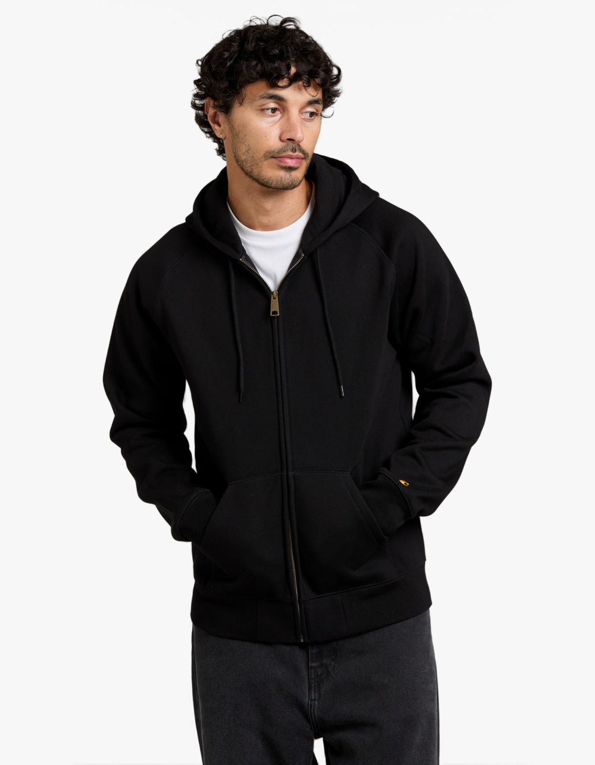 Hooded Chase Jacket - Black/Gold