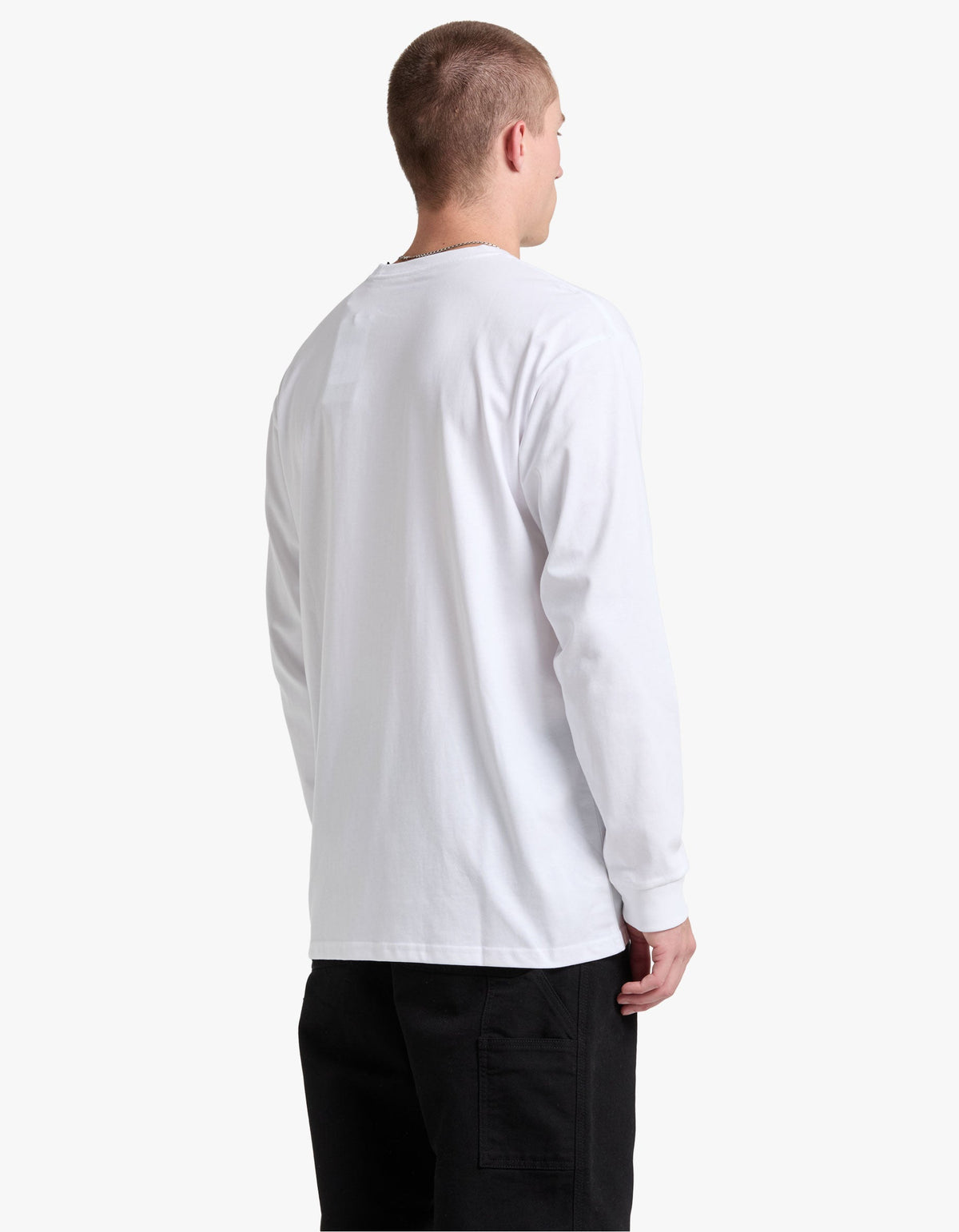 L/S Chase T Shirt - White/Gold