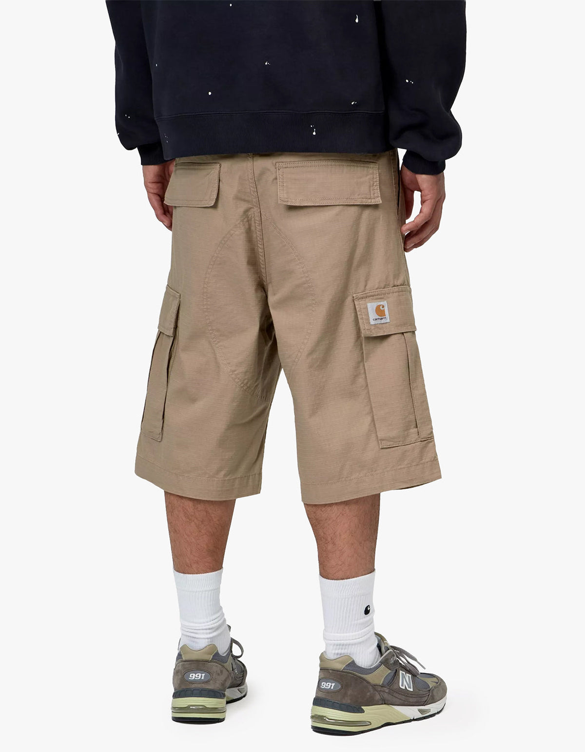 Regular Cargo Short - Leather Rinsed