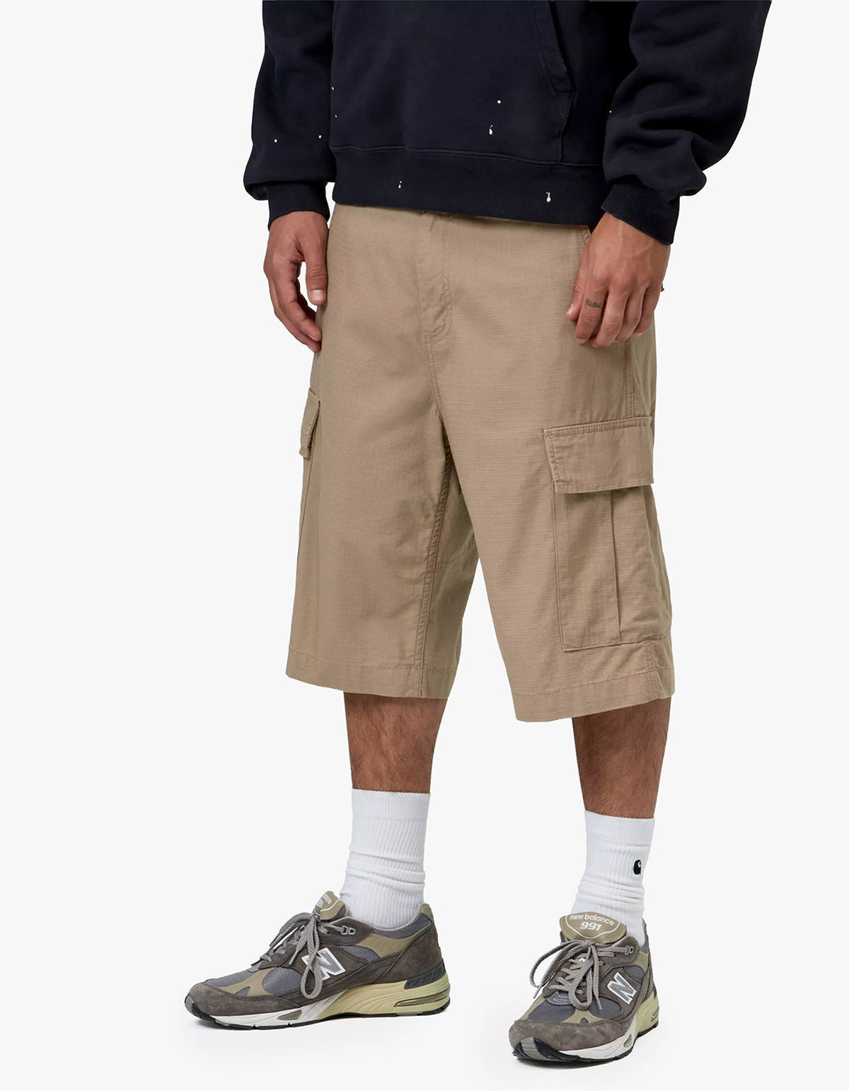 Regular Cargo Short - Leather Rinsed