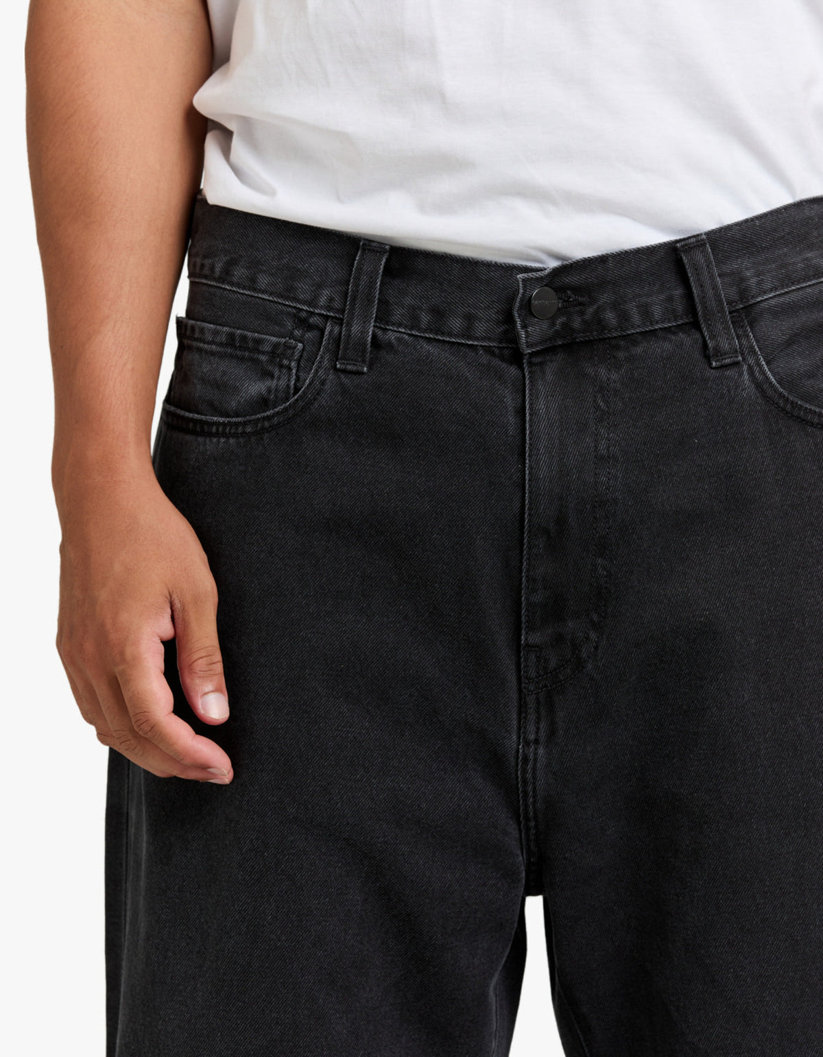 Landon Pant - Black (Stone Washed)