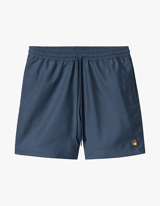 Chase Swim Trunks - Dusky Blue/Gold