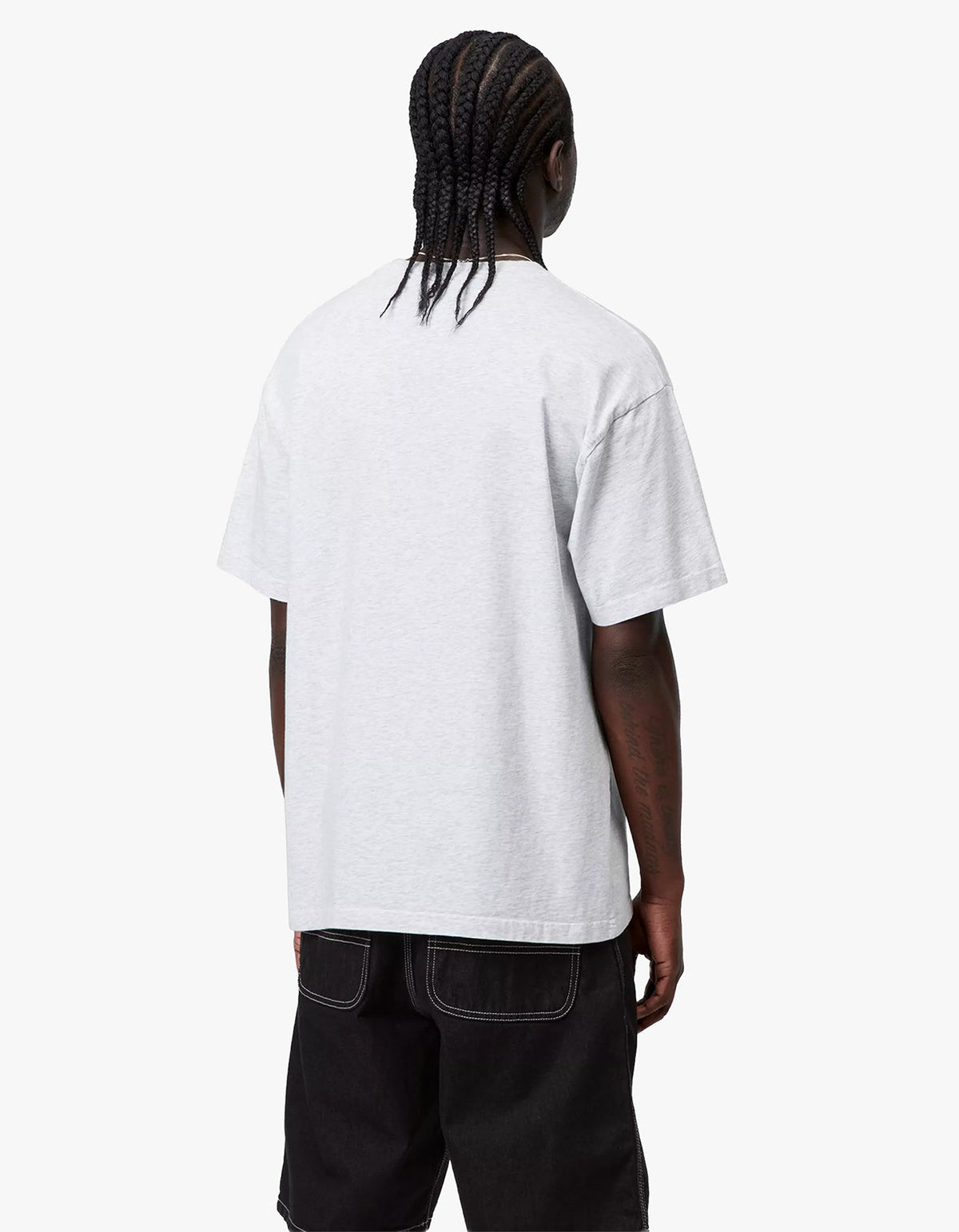 S/S WIP III T Shirt - Ash Heather (Heavy Stone Wash)