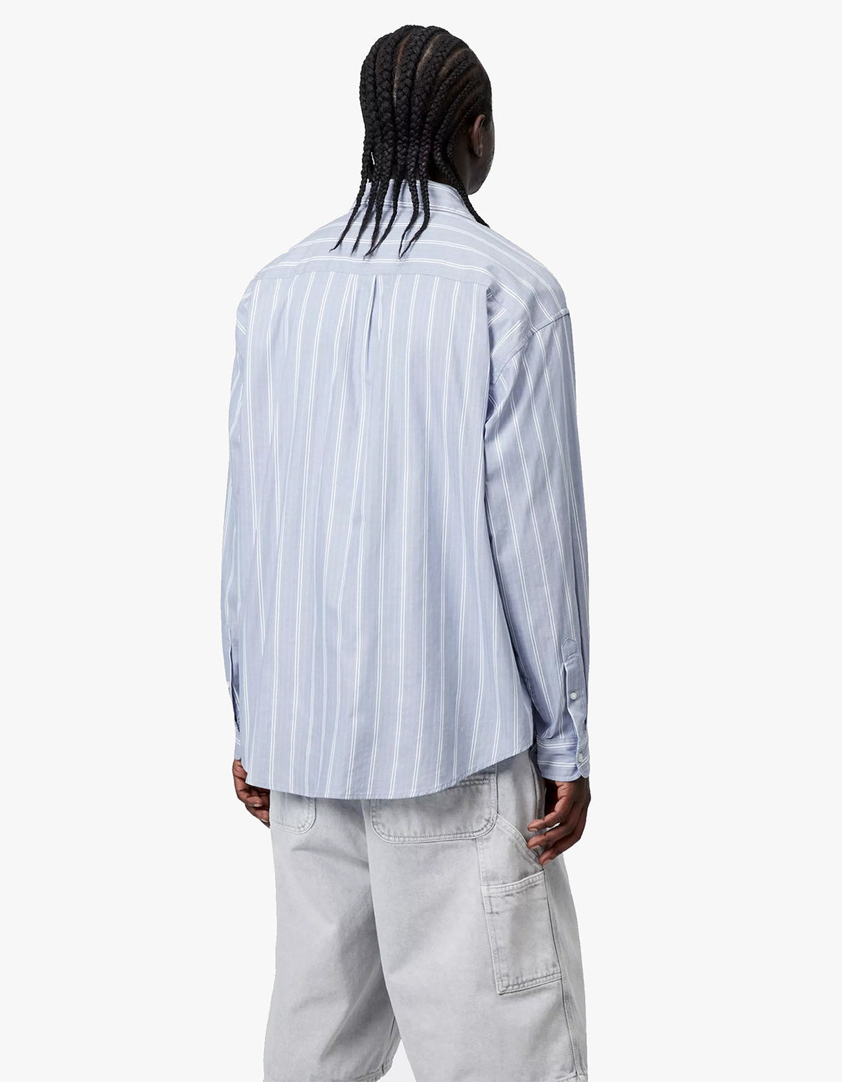 L/S Beale Shirt - Beale Stripe, Gentle Blue/White
