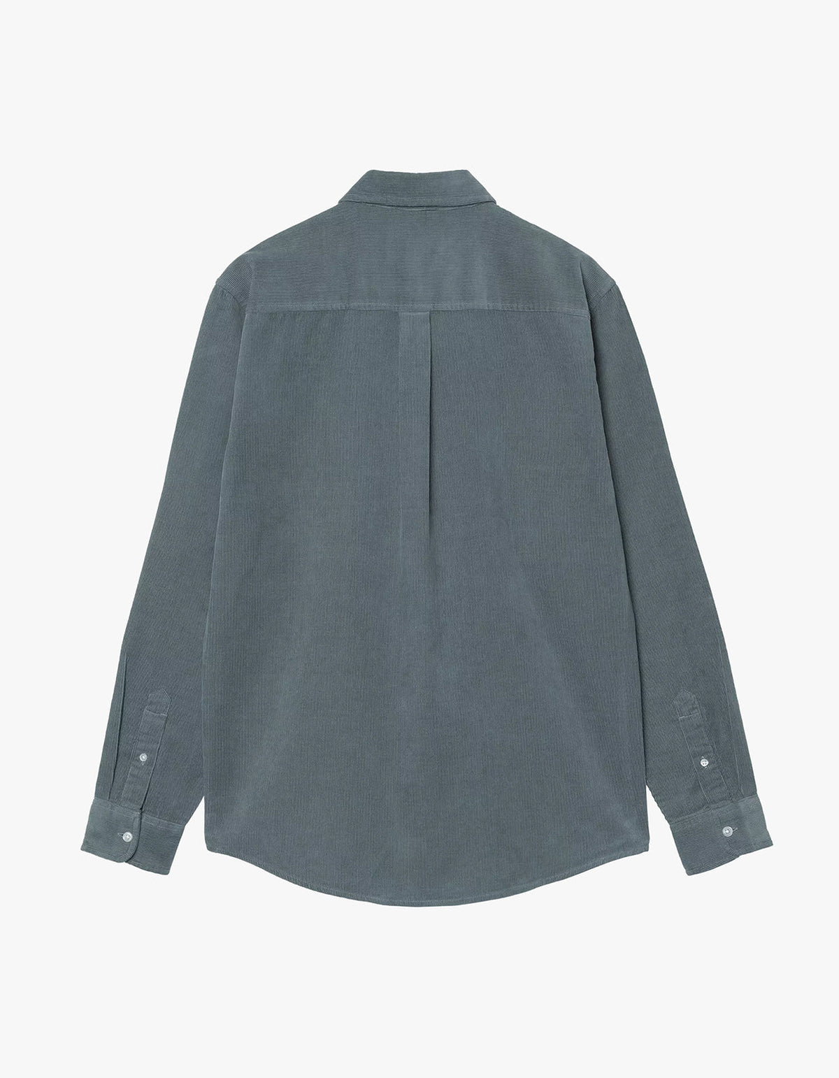 L/S Madison Fine Cord Shirt - Cozy Blue/Wax