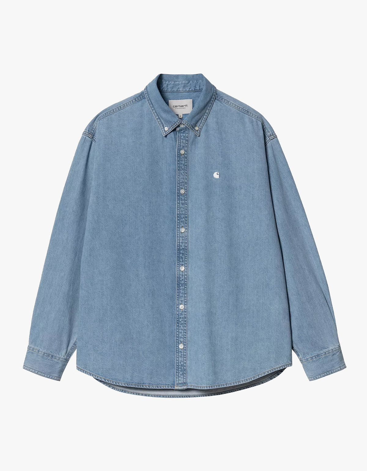L/S Lucas Shirt - Blue Bleached