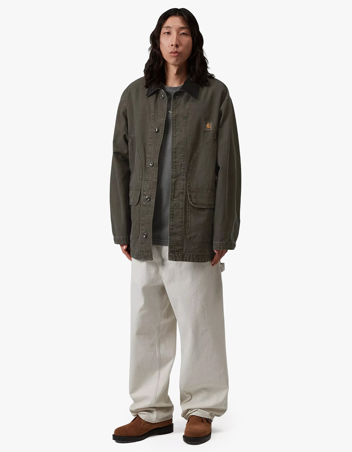 Prescott Coat - Oxide Green/Black (Garment Dyed)