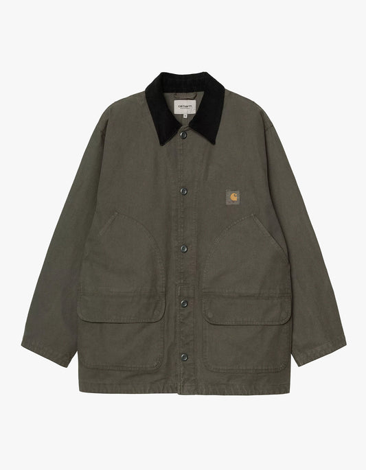 Prescott Coat - Oxide Green/Black (Garment Dyed)