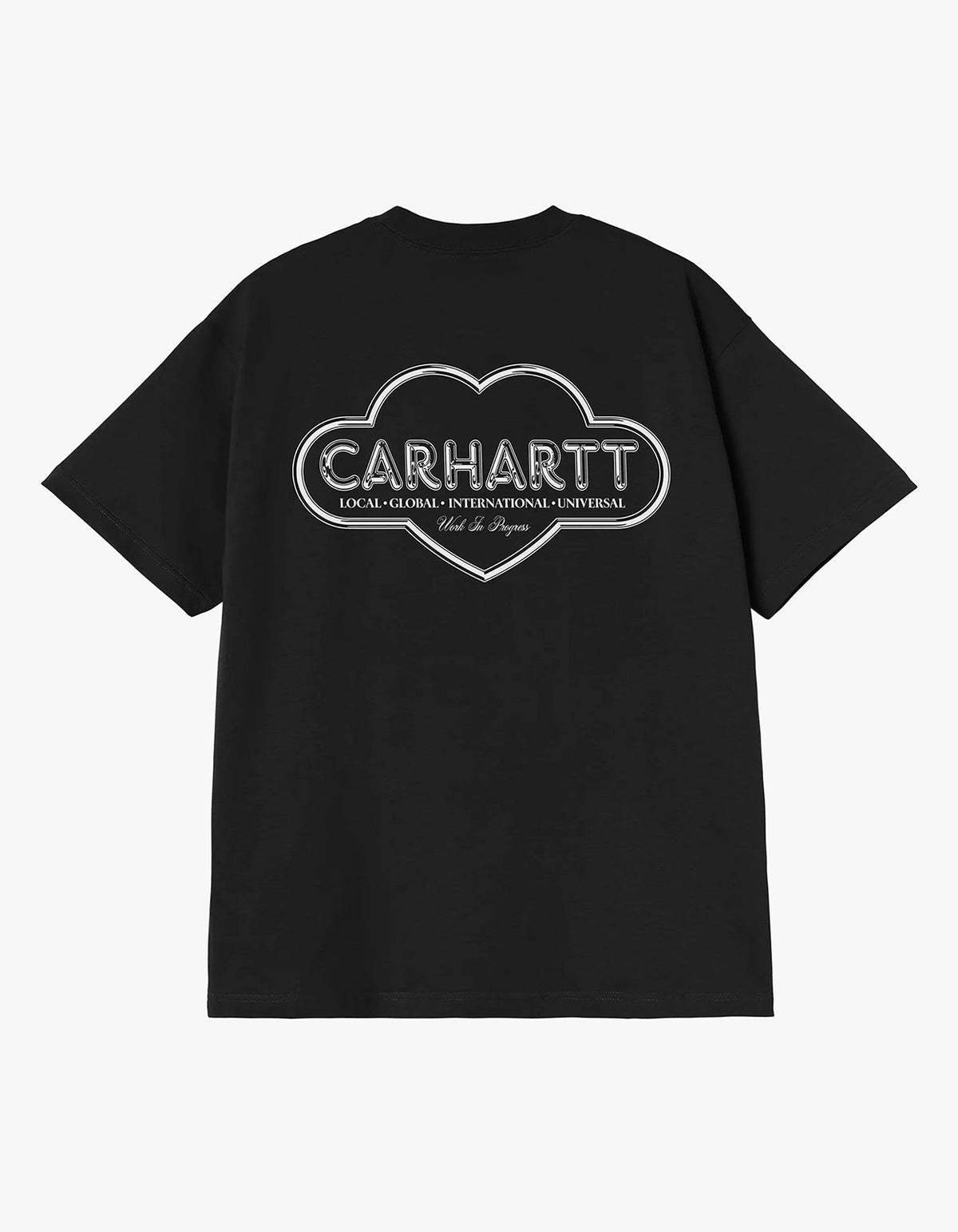 S/S Cloud Heart T Shirt - Black