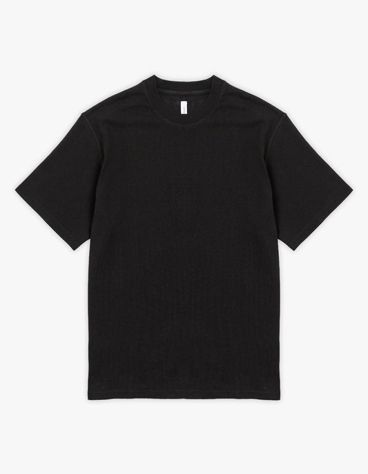 Mens Hemp Jersey Studio Tee - Vintage Black