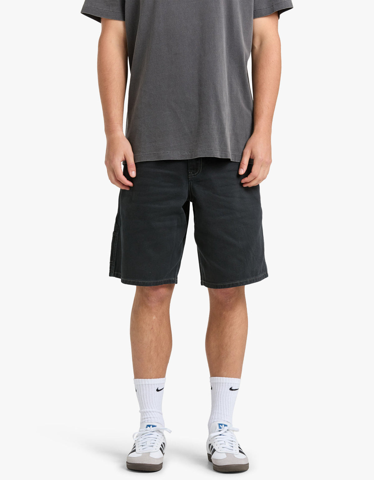 Mens Carpenter Shorts - Vintage Black