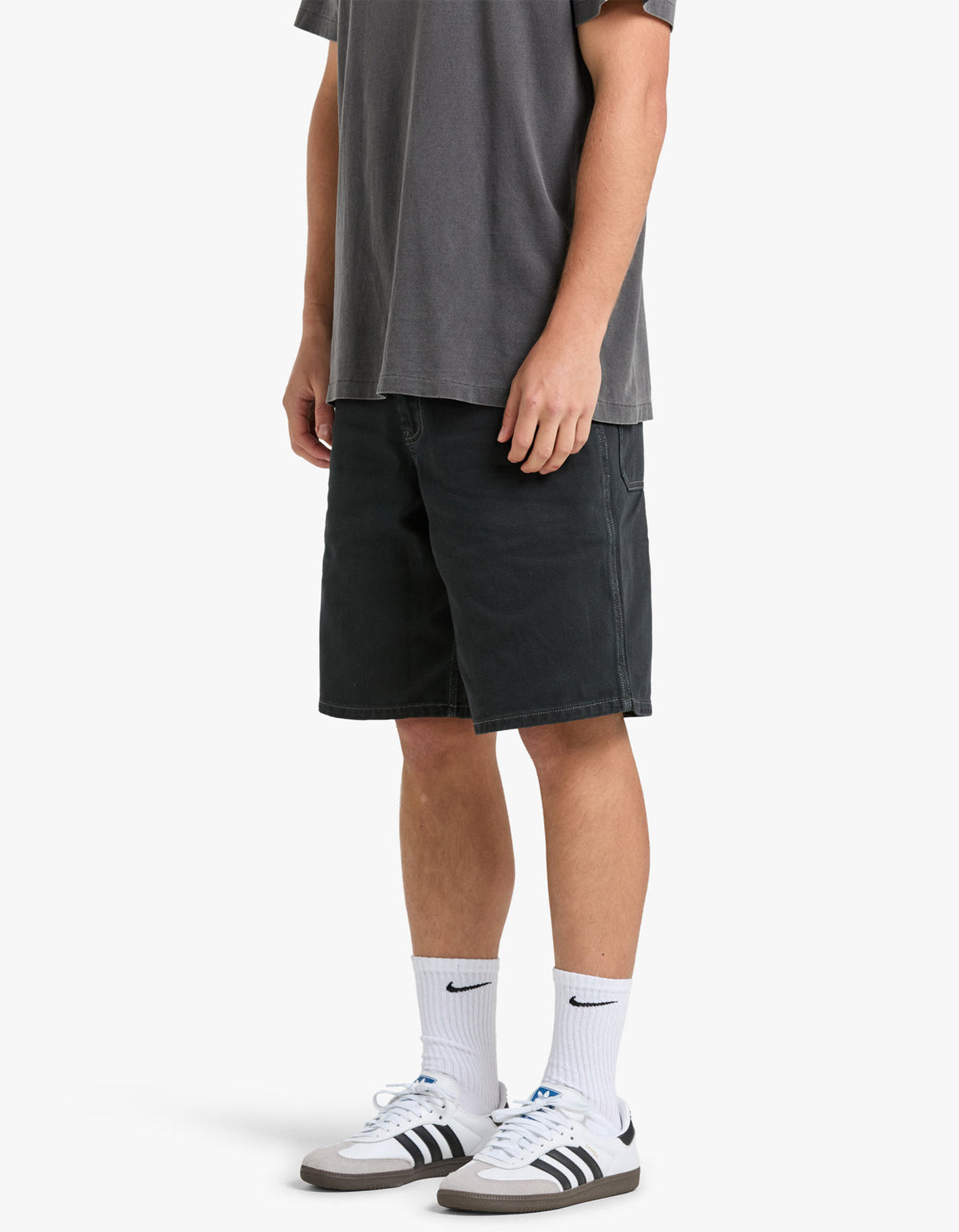 Mens Carpenter Shorts - Vintage Black