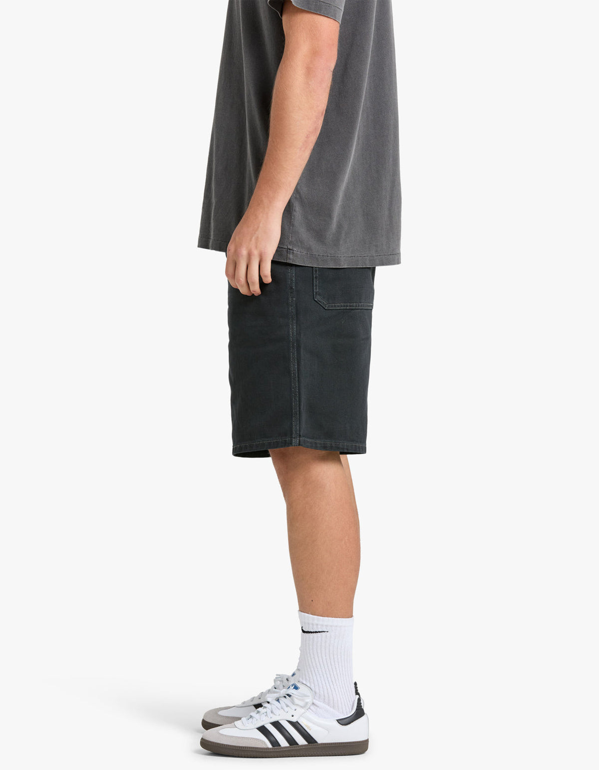 Mens Carpenter Shorts - Vintage Black