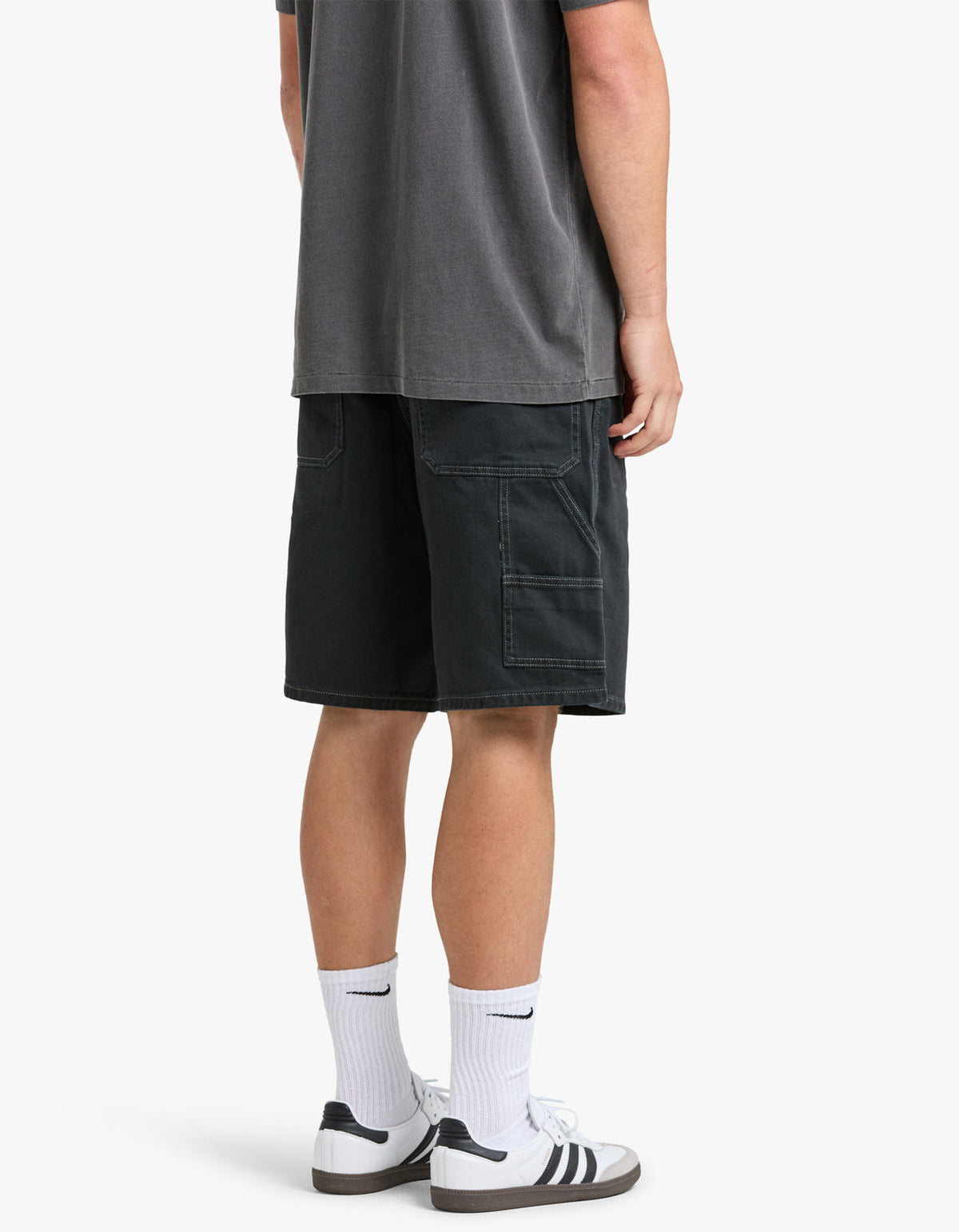 Mens Carpenter Shorts - Vintage Black