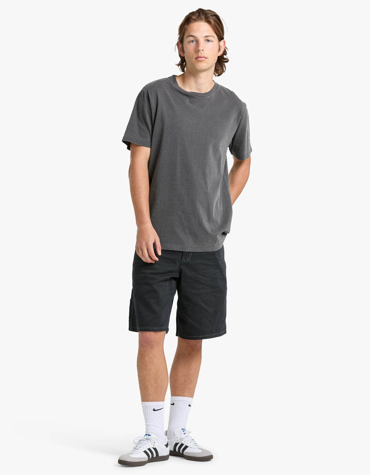 Mens Carpenter Shorts - Vintage Black