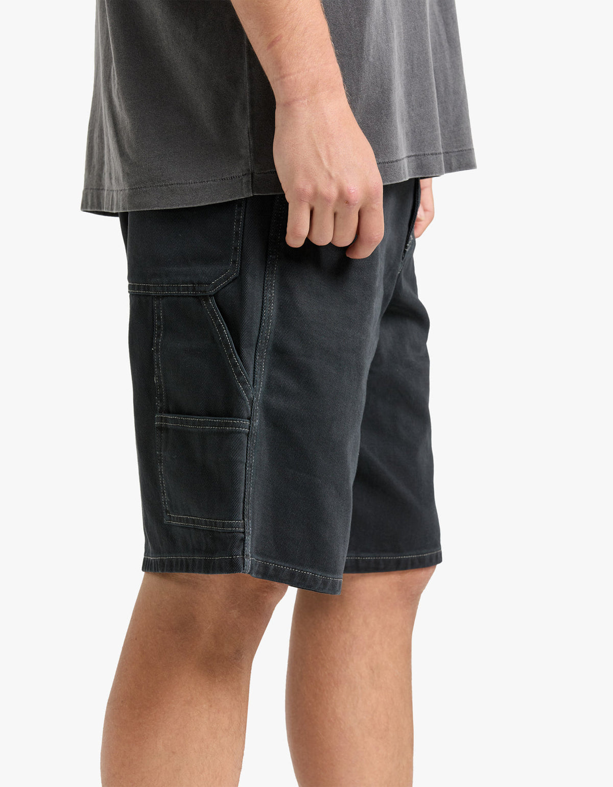 Mens Carpenter Shorts - Vintage Black