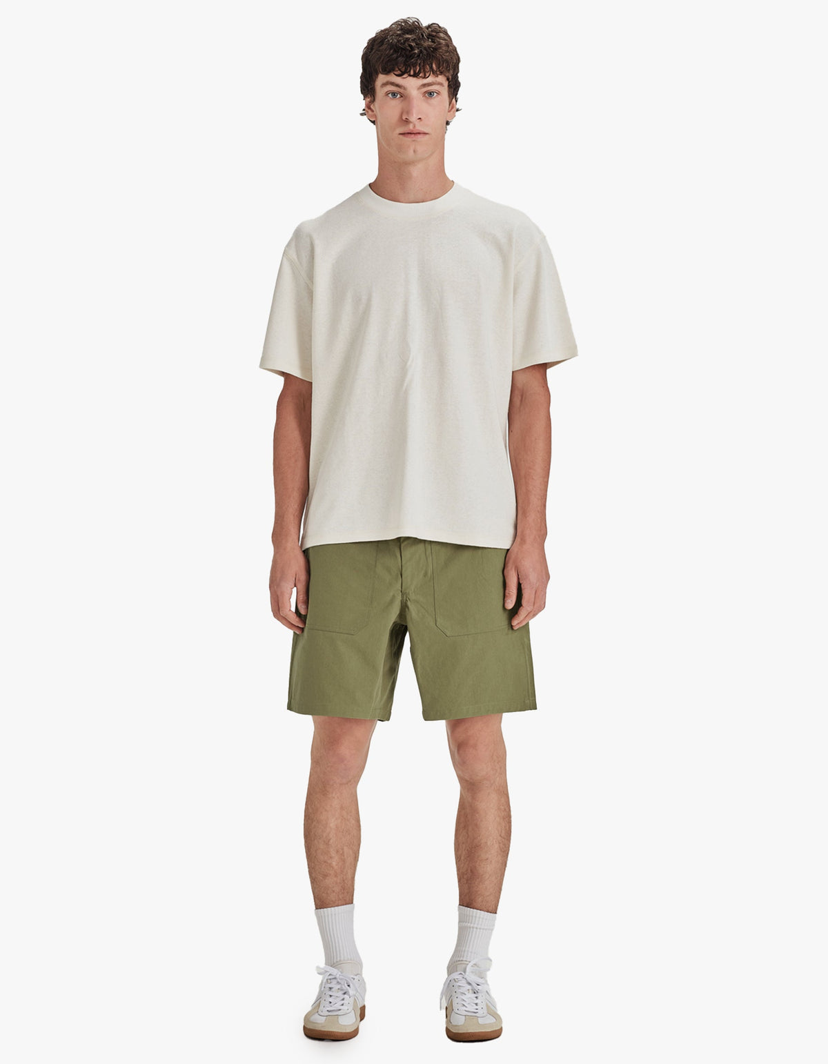 Mens Drill Utility Shorts - Khaki