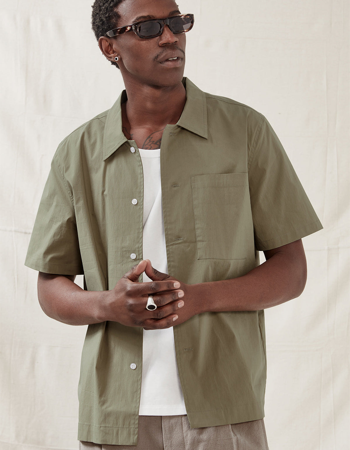 Mens Campus S/S Shirt - Dune