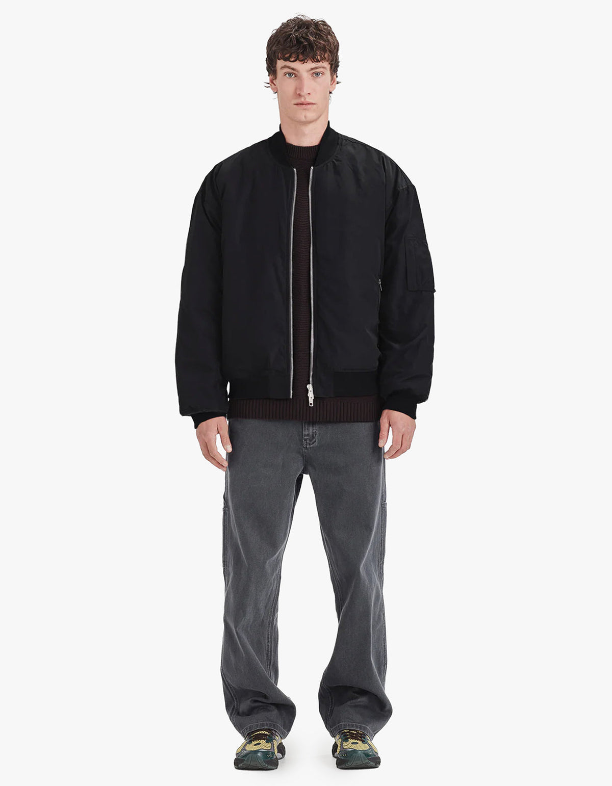 Mens Bomber Jacket - Black
